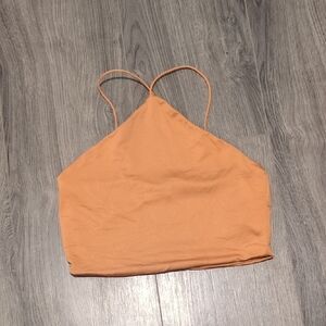 Forever 21 Peach Halter Neck Women's Top